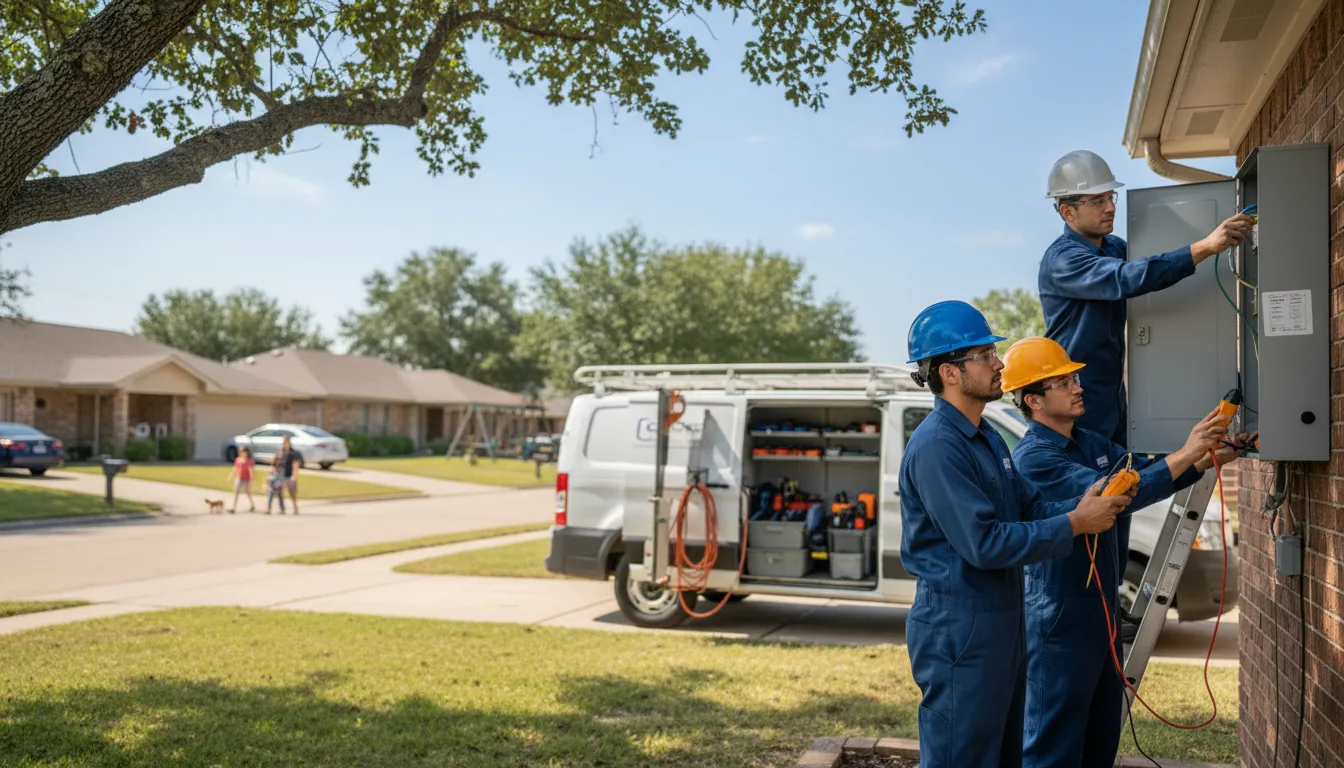 Certified electrician providing emergency electrical services in New Blaine, AR